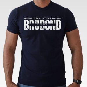 Camiseta Azul Estampa DTF Brobond