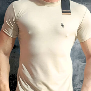 Camiseta Bordada BB Areia