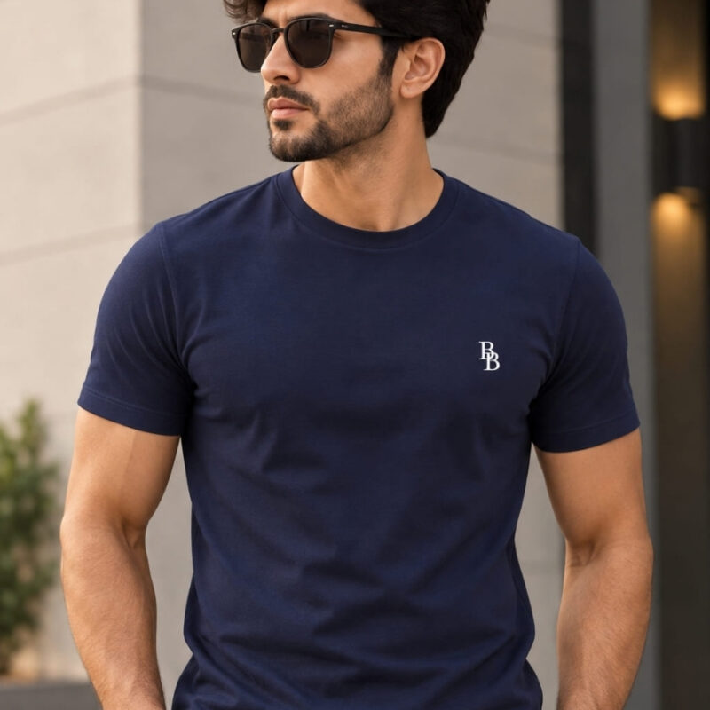 Camiseta Bordada BB Azul