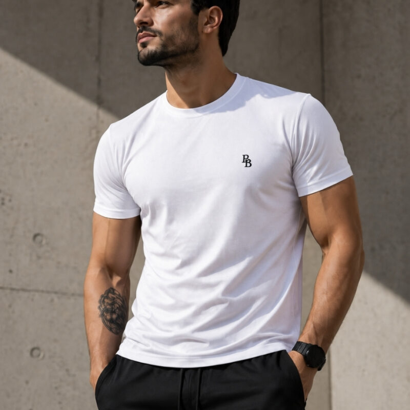 Camiseta Bordada BB Branca
