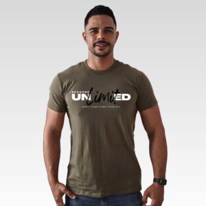 Camiseta Verde Major Estampa DTF Unlimited