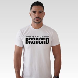 Camiseta Branca Estampa DTF Brobond