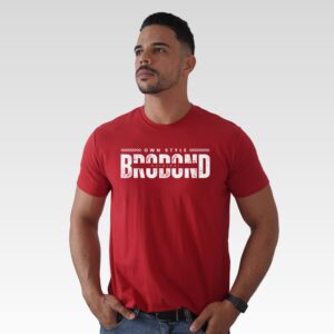 Camiseta Vermelha Estampa DTF Brobond