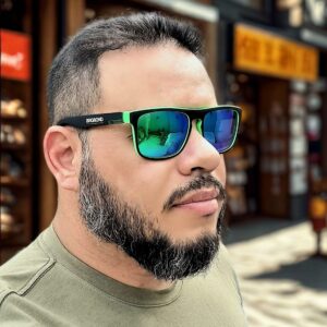 Óculos de Sol Polarizado Vintage - Verde Espelhado