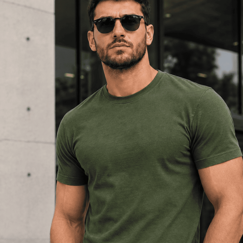 Camiseta Básica Verde Floresta