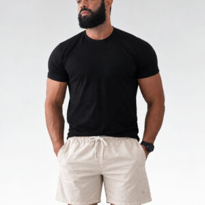 Short de linho Mauricinho (Pastel)