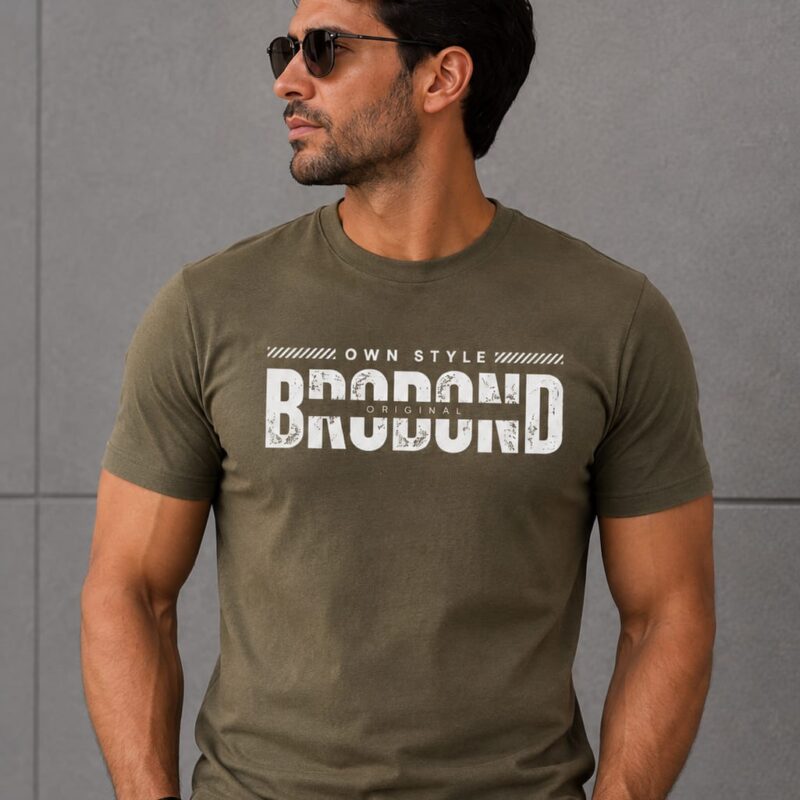 Camiseta Verde Major Estampa DTF Brobond