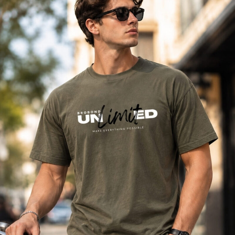 Camiseta Verde Major Estampa DTF Unlimited